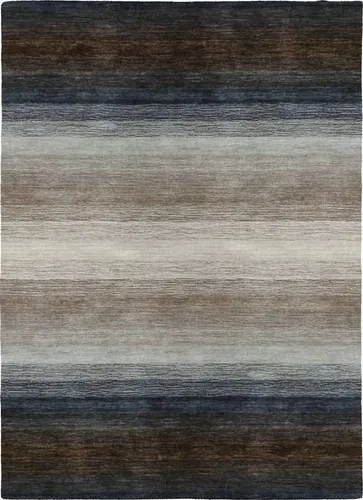 Rug Studios Teppich RAINBOW 1201, Handgefertigt und Strapazierfähig - Teppich aus 100% Schurwolle, handgewebt, schallschluckend und schmutzabweisend. Ideal für ein gemütliches Zuhause, Maße: 60 x 90 cm, Höhe: 19 mm.