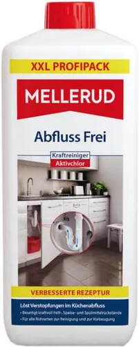 MELLERUD Abfluss Frei Kraftreiniger 1,75 l – Effektive Rohrreinigung - MELLERUD Abfluss Frei Kraftreiniger für hygienische Sauberkeit. Beseitigt zuverlässig Ablagerungen und unangenehme Gerüche in Rohren. Ideal für Küchen- und Badabflüsse, einfach anzuwenden.