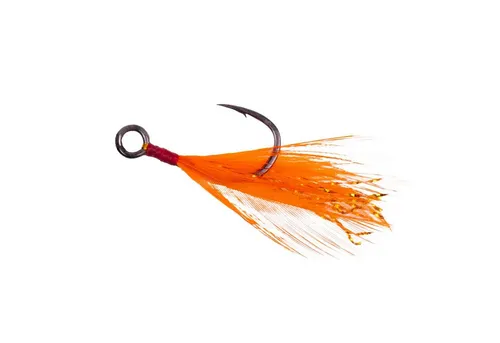 Zeck Fishing Forellenhaken, Zeck Feathered Single Hook #6 2 Stück Einzelhaken mit Feder