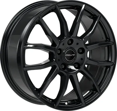 Proline AX100 Alufelge schwarz 6.5x16 ET45 - Auto & Motorrad - Hochwertige 6.5x16 Alufelge in glänzendem Schwarz, ideal für individuelle Fahrzeugoptik und verbesserte Fahrleistung.