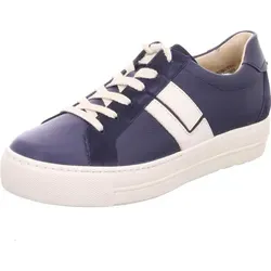 Paul Green 5430 Damen-Schnürhalbschuhe in Blau Gr. 41 - Elegante Damen-Schnürhalbschuhe aus feingenarbtem Leder und Veloursleder, mit atmungsaktivem Innenfutter aus TENCEL-Fasern für hohen Tragekomfort.