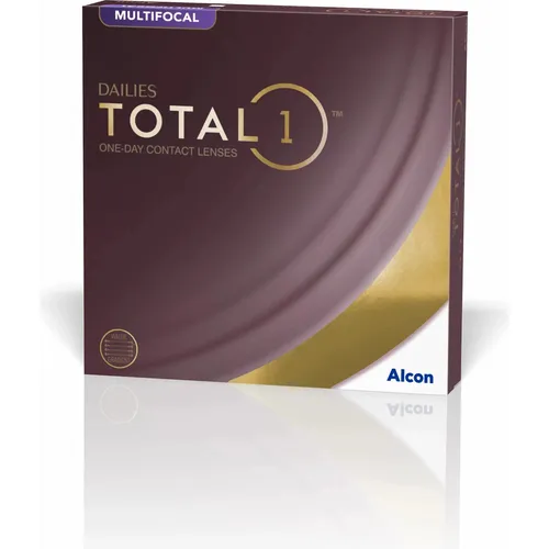 Alcon Dailies Total 1 Multifocal Tageslinsen - 90er Packung - Kontaktlinsen mit Wassergradient-Technologie für exzellenten Tragekomfort und flexible Sicht bei allen Entfernungen.