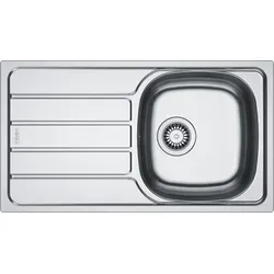 FRANKE Spüle SPARK SKL 611-78 Edelstahl - Sanitäranlagen & Zubehör - Moderne Edelstahlspüle mit elegantem Design, reversibel und ideal für Unterbauschränke ab 45 cm, inklusive Siebkorb in Handbetätigung.