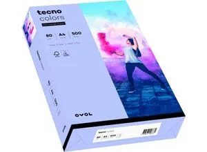 INAPA Kopierpapier tecno colors A4 - 80g, 500 Blatt violett, ideal für hochwertige Druckergebnisse und kreative Projekte