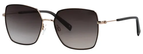 BRENDEL eyewear Sonnenbrille 905059 - Karree/Eckig mit UV 400 Schutz - Sonnenbrille mit leichter Verlaufstönung, 100% UV-Schutz und stylischem Design in schwarz/hellgold – ideal für modebewusste Träger.