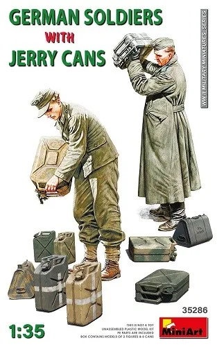Miniart 35286 - 1:35 German Soldiers w/Jerry Cans - Neu