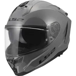 LS2 FF817 Challenger II Solid Integralhelm - Grau - XXS - Hochwertiger Integralhelm für Tourenfahrer. Leichtes HPFC-Material sorgt für Sicherheit und Komfort. Mit integriertem Sonnenvisier und Max Vision Pinlock für klare Sicht. Ideal für lange Fahrten.