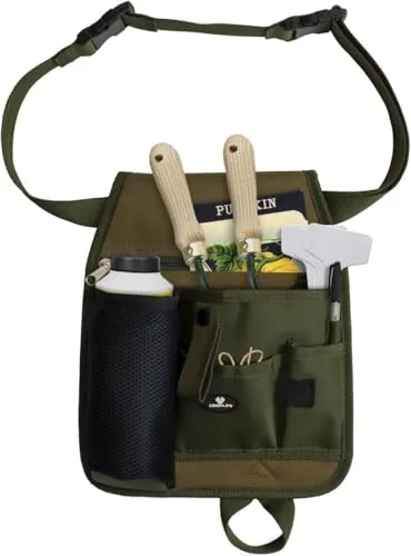 Case4Life Werkzeuggürtel für Gartenwerkzeug – Verstellbare Werkzeugtasche für Gärtner und Floristen - Praktischer Werkzeuggürtel mit mehreren Taschen, ideal für Handwerkzeuge. Verstellbare Taille für optimalen Sitz, einfaches An- und Ausziehen. Kein Bücken mehr – alles schnell zur Hand!