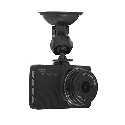 Denver Electronics CCT-2010 Dashcam - Dashcam mit 140° Blickwinkel und 3 Zoll LCD-Display, sichert wichtige Aufnahmen bei Unfällen dank integriertem G-Sensor.