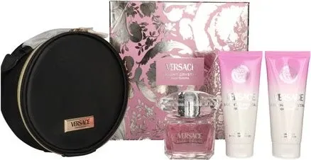 Versace Bright Crystal Geschenkset - Edt Spray 90ml, Body Lotion & Shower Gel - Damendüfte - Luxuriöses Geschenkset mit erfrischendem Duft, pflegender Body Lotion und Shower Gel für ein rundum verwöhnendes Erlebnis.