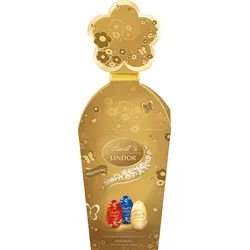 Lindt Lindor Mini Eier Mischung Köcher Milch Feinherb Weiß 150g