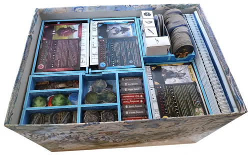 Folded Space FS-FROST Frosthaven Insert - Optimales Brettspiel Zubehör für Frosthaven, aus leichtem und langlebigem Kunststoff, um dein Spielmaterial perfekt zu organisieren.
