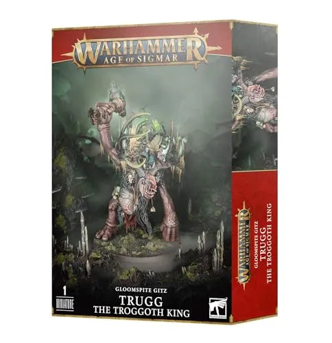 Games Workshop Warhammer Age of Sigmar Gloomspite Gitz - Detailreiche Spielfigur Trugg The Troggoth King, ideal für spannende Tabletop-Spiele und Sammler, bringt Farbe und Charakter in deine Armee.