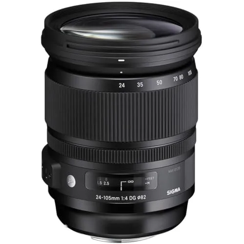 Sigma 24-105mm F4,0 DG OS HSM Art Objektiv - für Nikon F, vielseitig einsetzbar mit exzellenter Bildstabilisierung und ideal für Vollformatkameras