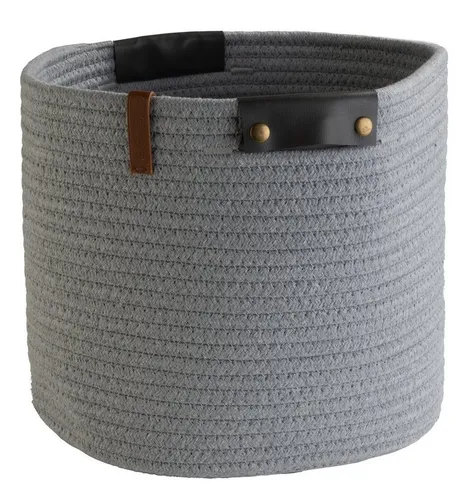 casa NOVA Aufbewahrungsbox Korb ALIDENA, Grau, Ø 30 cm - Stilvoller Aufbewahrungskorb ALIDENA von casa NOVA, ideal für Dekoration und Ordnung. Mit hochwertiger Verarbeitung bringt er Gemütlichkeit in Ihr Zuhause.