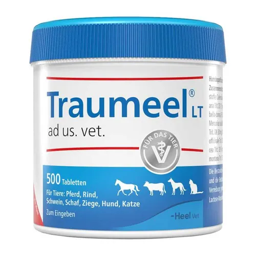 Traumeel LT ad us.vet. Tabletten 500 St - rezeptfreies Medikament für Hunde, optimal zur Unterstützung der Heilung und Schmerzlinderung