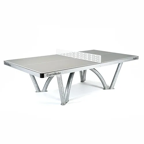 CORNILLEAU Park - Outdoor Tischtennisplatte - Robuste und Wetterfeste Tischtennisplatte für Öffentliche Einrichtungen, 9 mm Melaminharzplatte, TÜV Geprüft, Beste Alternative zu Betonplatten