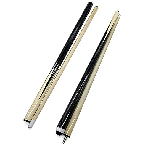 CENMO 2 Stück kurzer Holzstab Pool Billard Brücke Stick Billard Haus Queue Sticks (121,9 cm 2 Stück)