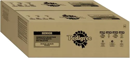 PEDIGREE DOGCARE Hundefutter Portionsbeutel Chunks in Gelee Senior 84 x 100g