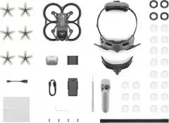 DJI Avata Explorer Combo - 18 Min Flugzeit und 12 Mpx Kamera - Drohne mit 18 Minuten Flugzeit, kompaktem Design (410 g) und hochauflösender 12 Mpx Kamera für beeindruckende Luftaufnahmen und Abenteuer.