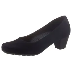 Gabor ST.TROPEZ Pumps – Elegante Abendschuhe mit Trichterabsatz - Pumps & High Heels in nachtblau aus Ziegenveloursleder, ideal für festliche Anlässe. Mit gepolsterter Innensohle und Luftkammernsohle für maximalen Komfort.
