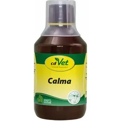 Calma für Hunde, Katzen und Pferde - 100 ml - Ergänzungsfuttermittel für entspannte Tiere, hilft bei Stress und Nervosität durch die Kombination von Johanniskraut und Melisse.