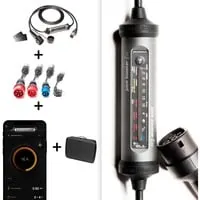 JUICE BOOSTER 3 air Traveller Set Country EU EL-JB3AG2 - Mobile Ladestation - Wallboxen mit bis zu 11 kW Ladeleistung, integrierter App zur Überwachung des Ladestatus und RFID-Sperrfunktion für maximale Sicherheit.