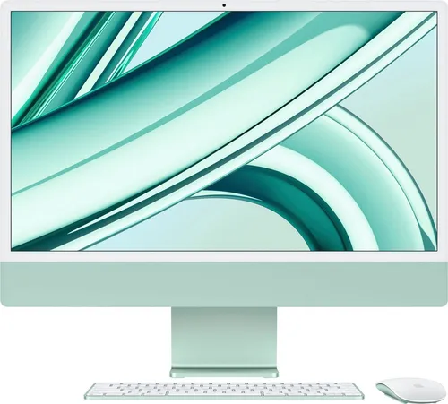 Apple iMac 24 Zoll - 4.5K Ultra HD, leistungsstarker Apple M4 Prozessor, 8 GB RAM, 256 GB SSD, in elegantem Grün
