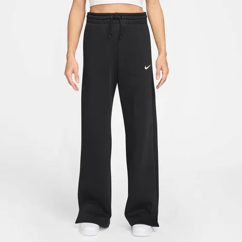 Nike Damen Phnx FLC Hr Wide 2 Hose - Black/Sail, XL - Stilvolle und bequeme Hose für Damen mit breitem Schnitt, ideal für Freizeit und Sport. Hochwertige Materialien sorgen für besten Tragekomfort.