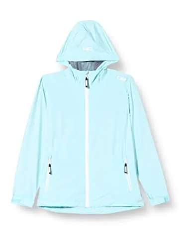CMP Kinder Rain Hoodie Jacke (Größe 104, blau) - Funktionsjacken für Kinder, klein packbare Regenjacke bietet zuverlässigen Wetterschutz und ist ideal für aktive Abenteuer im Freien.