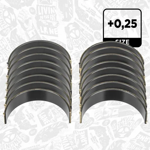 Pleuellagersatz BMW N63B44A N63B44B N63B44C N62B40A N62B48A N62B48B - Motor-, Pleuel- & Hauptlager, hochwertiger Pleuellagersatz aus Trimetall für zuverlässige Leistung und optimale Motorfunktion bis 03.2011