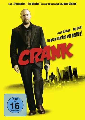 Crank DVD NEU (30906) - Actionfilm mit Jason Statham, FSK 16, ca. 83 Minuten Spielzeit, auf DVD im Großformat, ideal für Action-Fans!