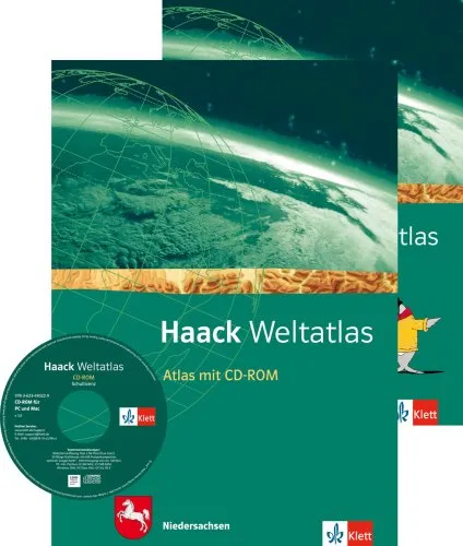 Haack Weltatlas. Ausgabe Niedersachsen Sekundarstufe I: Atlas mit CD-ROM und Arbeitsheft Kartenlesen Klasse 5-10