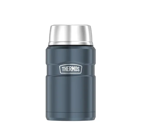 Thermos STAINLESS KING Thermobehälter 0,70l - Edelstahl, isotherm, BPA-frei - Der THERMOS Essensbehälter hält Speisen 14h heiß und 24h kalt. Ideal für Büro, Uni oder unterwegs. Absolut dicht und aus robustem Edelstahl für langlebigen Genuss ohne Innenbeschichtung.