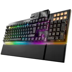 Be quiet! DARK MOUNT SILENT LINEAR Kabelgebundene Gaming Tastatur - Kabelgebundene Gaming Tastatur mit Hot-swap-fähigem Nummernblock und 8 konfigurierbaren Display-Tasten für individuellen Spielkomfort.