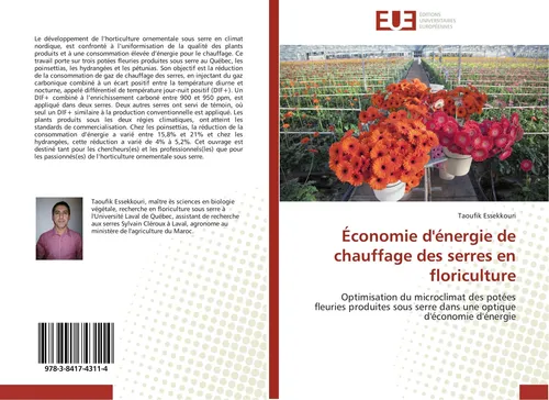 Économie d'énergie de chauffage des serres en floriculture Taoufik Essekkouri