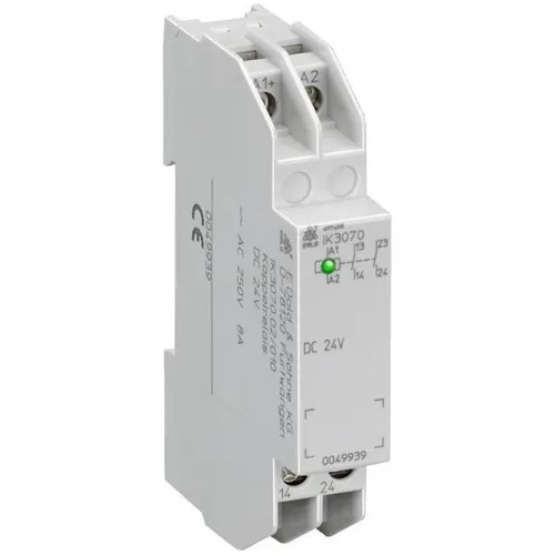Dold&Söhne Koppelrelais IK3070.11/002 DC24V - Kompaktes Koppelrelais für effiziente Schaltvorgänge, Nennstrom 8 A, mit Schraubanschluss und monostabiler Schaltung, ideal für den professionellen Einsatz in elektrischen Anwendungen.