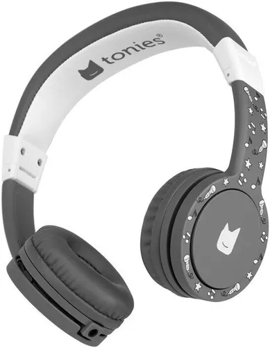 Tonies Lauscher revision - Kabelloser On-Ear Kopfhörer für Kinder in Anthrazit, mit Lautstärkenbegrenzung auf 85 dB für sicheres Hören