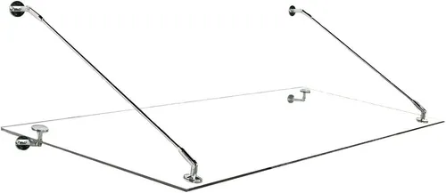 Glaszentrum Hagen - Typ/Std 200x90cm Glasvordach - Vordach aus VSG-Glas mit Edelstahlhalter, UV-beständig und ideal für Eingangsbereiche. Schützt vor Witterungseinflüssen und verleiht Ihrem Hauseingang ein modernes Design.