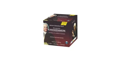 Das Kantatenwerk (Geistliche & weltliche Kantaten) | Johann Sebastian Bach - Klassik-CD Box mit 71 CDs, 2 Booklets und 1 CD-Rom. Erleben Sie die Meisterwerke von Bach in einer umfassenden Sammlung!