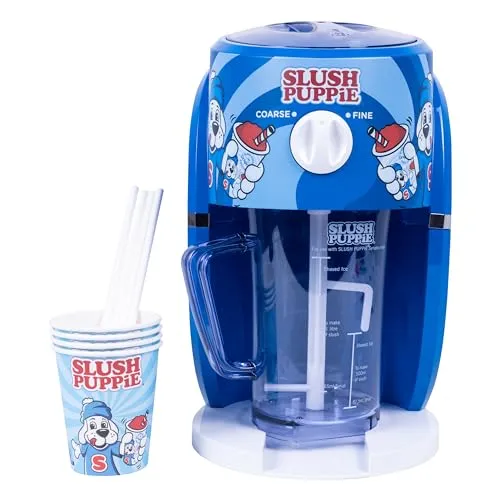 Fizz Creations 300072 Eismaschine - SLUSH PUPPiE Snow Cone Maschine, perfektes Design für erfrischende Slushies zu Hause und nostalgische Kindheitserinnerungen
