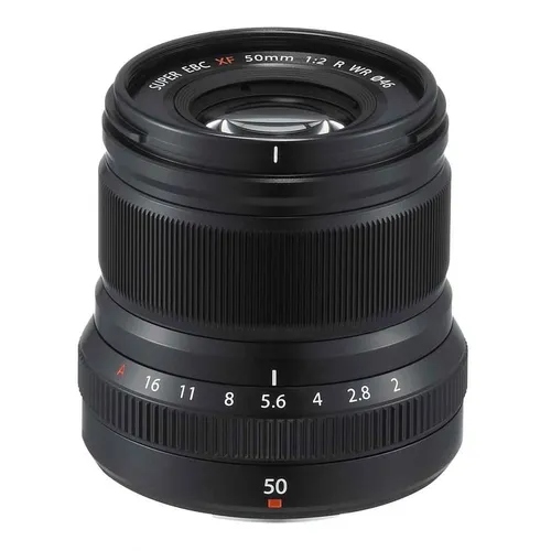 Fujifilm Fujinon XF50mm 50 mm 2.0 WR schwarz - Objektiv für Fujifilm X, 50mm Brennweite mit schneller f/2 Blende, ideal für Porträts und schwaches Licht, robustes Wetterfestes Design.