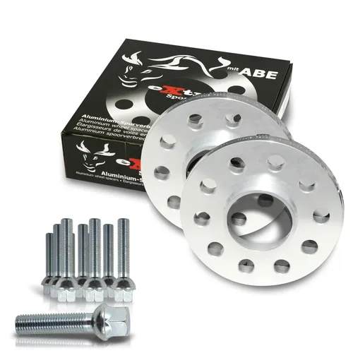 JOM Spurverbreiterung Set 30mm für VW Polo - Spurverbreiterung für VW Polo 6N2, 6N1, 6KV5, 6KV2. Inkl. Radschrauben, für verbesserten Fahrkomfort und Stabilität auf der Straße. Ideal für den Einsatz vorne und hinten.