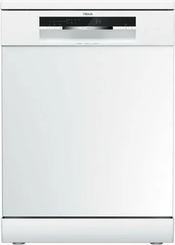 Teka DFS 46750, Freistehend, Standardgröße (60 cm), Weiß, Schwarz, Weiß, Tasten, LED