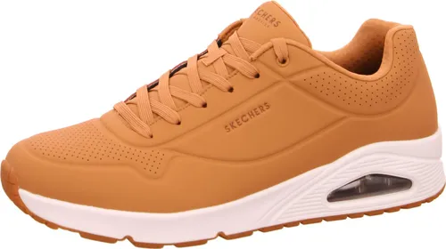 Skechers Herren UNO Stand On Air Sneaker, Tan Durabuck - Herren-Sneaker mit modisch-klassischem Design, flexible Traktionslaufsohle und atmungsaktivem Obermaterial für optimalen Tragekomfort.