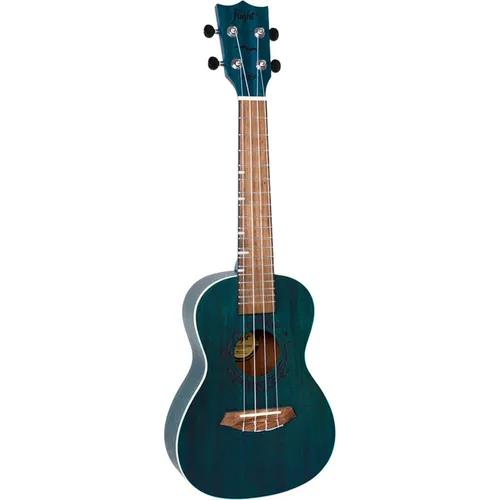 Flight DUC380 Topaz Concert Ukulele - Konzert Ukulele mit auffälligem Deep-Blue-Finish, ideal für Einsteiger dank kräftigem Klang und komfortabler Bespielbarkeit durch flachen Okoume-Hals und Walnussgriffbrett.
