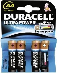 DURACELL ULTRA M3 Mignon AA 4er Pack - Batterien & Akkus mit integrierter Energieanzeige für Geräte mit hohem Energiebedarf, bis zu 40% mehr Energie im Vergleich zur Duracell Plus.