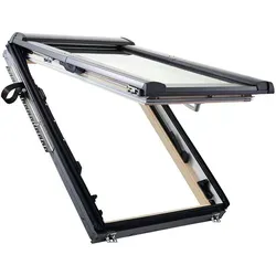 Roto Dachfenster Designo R88C H200 Comfort Verglasung Holz Fenster, 74x160 cm (7/16)