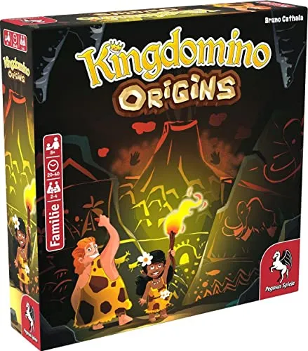 Kingdomino Origins von Pegasus Spiele - Gesellschaftsspiele; Familienspiele mit überlegener Qualität und robustem Design – ideal für spannende Spielabende mit der Familie.