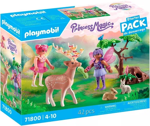 Playmobil Princess Magic Feen mit süßen Waldtieren 71800 Karton beschädigt